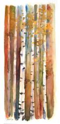 Birches in Autumn, 2013, (watercolor) | Obraz na stenu