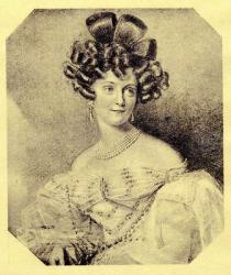 Princess Carolyne zu Sayn-Wittgenstein, c.1840 (litho) | Obraz na stenu