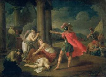The Death of Camilla, Sister of Horatius, 1787 (oil on canvas) | Obraz na stenu
