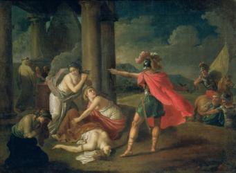 The Death of Camilla, Sister of Horatius, 1787 (oil on canvas) | Obraz na stenu