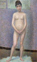 Model from the Front, 1886-7 (oil on panel) | Obraz na stenu