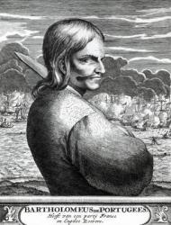 Portrait of Bartholomeus de Portugees, from The Buccaneers of America, by Alexander O. Exquemelin, 1678 (engraving) | Obraz na stenu