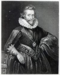 Henry Wriothesley (1573-1624), from 'Lodge's British Portraits', 1823 (engraving) | Obraz na stenu