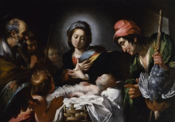 Adoration of the Shepherds, c.1615 (oil on canvas) | Obraz na stenu