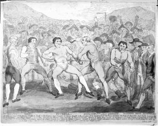 Boxing match between Thomas Futrell and John Jackson, June 9th 1788 (etching) | Obraz na stenu