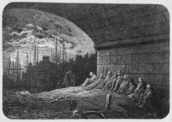 Under the Arches, illustration from 'London, A Pilgrimage', 1872 (engraving) | Obraz na stenu