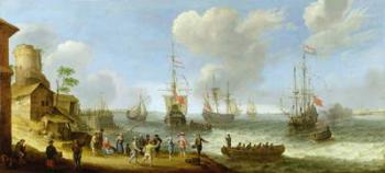 Dutch Warships in an Estuary | Obraz na stenu
