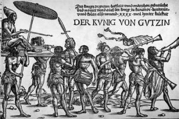 Der Kunig von Gutzin, print made by Georg Glockendon, 1511 (woodcut) | Obraz na stenu