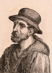 Giovanni da Udine, illustration from '75 Portraits Of Celebrated Painters From Authentic Originals', published in London, 1817 (engraving) | Obraz na stenu