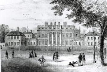 Buckingham House in 1775, from 'Old and New London: Volume 4', c.1878 (litho) | Obraz na stenu
