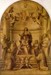 St. Anne (sepia altarpiece) | Obraz na stenu