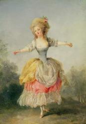 Dancer in Louis XVI costume (oil on panel) | Obraz na stenu