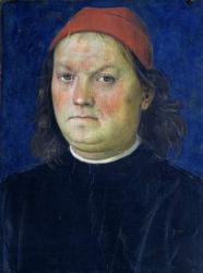 Self Portrait, from the Sala dell'Udienza, 1496-1500 (fresco) | Obraz na stenu