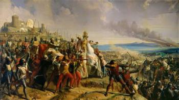 The Battle of Montgisard, 25th November 1177, c.1842 (oil on canvas) | Obraz na stenu