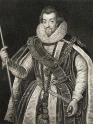 Portrait of Robert Cecil, 1st Earl of Salisbury (1563-1612), from 'Lodge's British Portraits', 1823 (litho) | Obraz na stenu