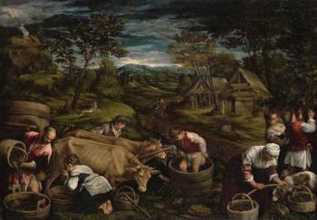 Harvest, (Moses receives the Ten Commandments), 1576 (for detail see 65690) | Obraz na stenu