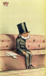 Lord John Russell (1792-1878) cartoon from Vanity Fair, 1869 (colour litho) | Obraz na stenu