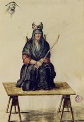 Punishment of a sorceress (pen & ink and w/c on paper) | Obraz na stenu