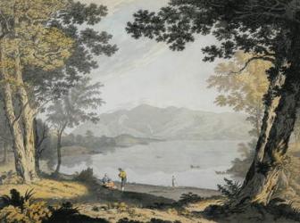 View of Skiddaw and Derwentwater, c.1780 (w/c & pen over pencil) | Obraz na stenu