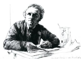 Self Portrait, 1862 (pen & ink on paper) | Obraz na stenu