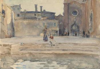 Campo dei Frari, Venice, 1880-82 (w/c over pencil with gouache on paper) | Obraz na stenu