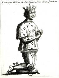 Francis II (1435-88) Duke of Brittany (engraving) (b/w photo) | Obraz na stenu