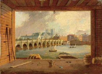 A View of Westminster Bridge (oil on panel) | Obraz na stenu