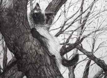 Up the apple tree, 2006, (ink on paper) | Obraz na stenu