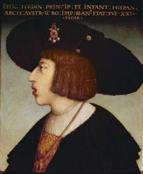 Portrait of Ferdinand I, Holy Roman Emperor (oil on panel) | Obraz na stenu