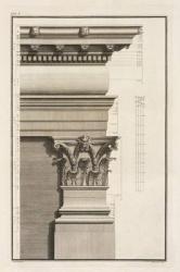 Base, Capital and Entablature of the Pilaster, 1753 (engraving) | Obraz na stenu