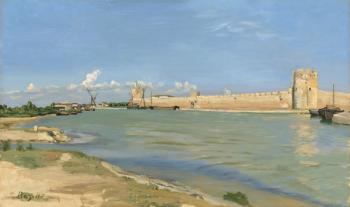 The Ramparts at Aigues-Mortes, 1867 (oil on canvas) | Obraz na stenu