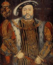 Portrait of Henry VIII (1491-1547) (oil on panel) | Obraz na stenu