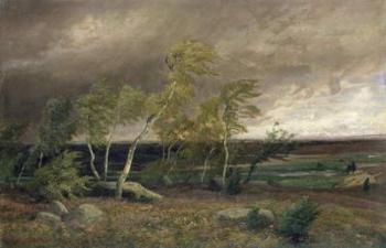 The Heath in a Storm, 1896 (oil on canvas) | Obraz na stenu