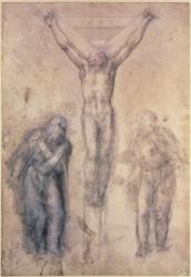 Inv.1895-9-15-509 Recto W.81 Study for a Crucifixion (pencil & chalk on paper) | Obraz na stenu