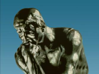 The Thinker, 1881 (bronze) (detail) | Obraz na stenu