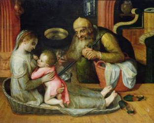 The Holy Family, c.1554 (oil on canvas) | Obraz na stenu