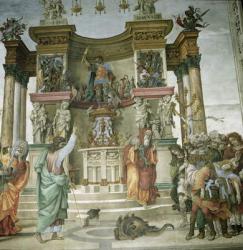 St. Philip Exorcising a Demon, c.1497-1500 (fresco) | Obraz na stenu