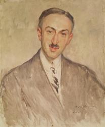 Study for the Portrait of Andre Maurois (1885-1967) 1924 (oil on canvas) | Obraz na stenu