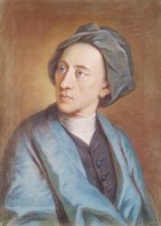 Portrait of Alexander Pope (1688-1744), c.1739-84 (pastel on paper) | Obraz na stenu