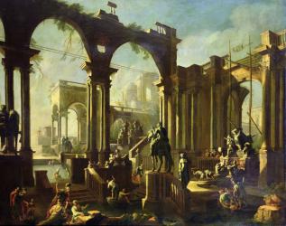 Ruins of the Baths of Caracalla (oil on canvas) | Obraz na stenu