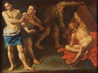 The Drunkenness of Noah (oil on canvas) | Obraz na stenu