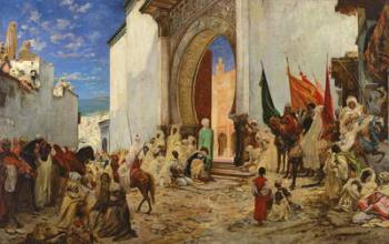 Entry of the Sharif of Ouezzane into the Mosque, 1876 (oil on canvas) | Obraz na stenu