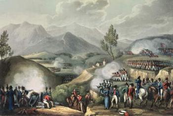 Battle of Salamonda, May 16th, 1809, from 'The Martial Achievements of Great Britain and Her Allies from 1799 to 1815', by James Jenkins, engraved by Thomas Sutherland (b.c.1785) (engraving) | Obraz na stenu
