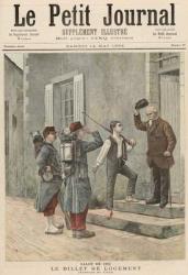 The Billet, after a painting by Cres, from 'Le Petit Journal', 14th May 1892 (colour litho) | Obraz na stenu