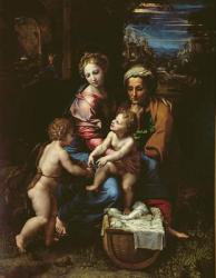 The Holy Family (La Perla) c.1518 (oil on panel) | Obraz na stenu