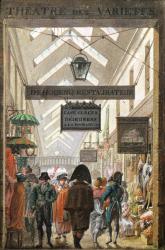 The Passage des Varietes, Paris (oil on canvas) | Obraz na stenu