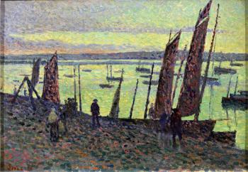 Boats at Camaret, 1893 (oil on canvas) | Obraz na stenu