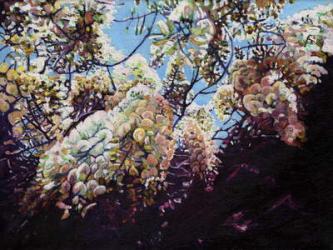 White wisteria, 2012, (oil on canvas) | Obraz na stenu