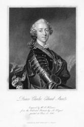 Prince Charles Edward Stuart, print made by S. Freeman, c.1849 (engraving) | Obraz na stenu