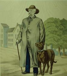 Prince Otto von Bismarck in Friedrichsruh (lithograph) | Obraz na stenu